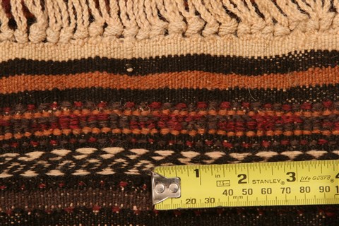 Baluch Brown Hand Knotted 27 X 47 Area Rug 100-28408 Image 5