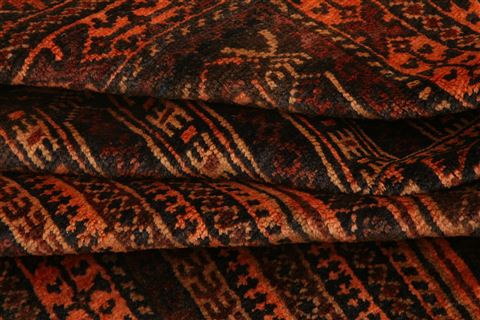 Baluch Orange Hand Knotted 30 X 43 Area Rug 253-28410 Image 3