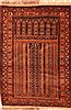 Baluch Orange Hand Knotted 30 X 43  Area Rug 253-28410 Thumb 0
