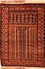 Baluch Orange Hand Knotted 30 X 43 Area Rug 253-28410 Thumb 0