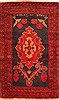 Baluch Red Hand Knotted 30 X 47 Area Rug 253-28412 Thumb 0