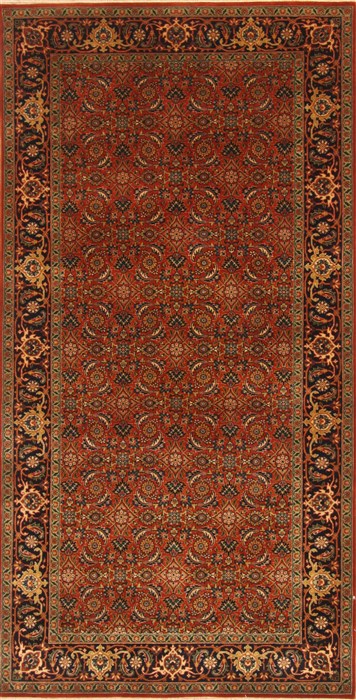 Herati Green Hand Knotted 42 X 83 Area Rug 250-28413 Image 0