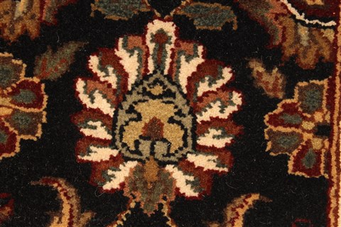 Jaipur Black Runner Hand Knotted 40 X 159 Area Rug 250-28415 Image 11