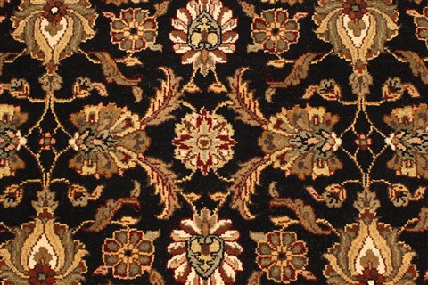 Jaipur Black Runner Hand Knotted 40 X 159 Area Rug 250-28415 Image 1