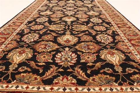 Jaipur Black Runner Hand Knotted 40 X 159 Area Rug 250-28415 Image 3