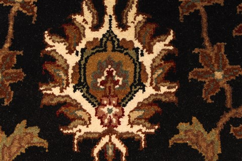 Jaipur Black Runner Hand Knotted 311 X 1510 Area Rug 250-28417 Image 3