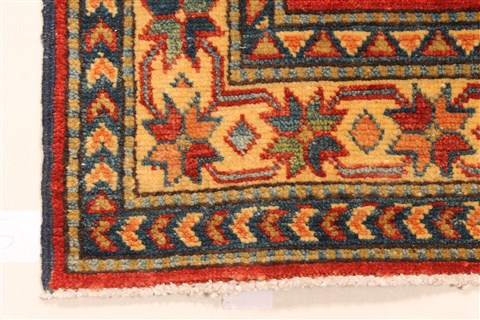 Kazak Red Runner Hand Knotted 410 X 153 Area Rug 250-28418 Image 1