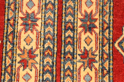 Kazak Red Runner Hand Knotted 410 X 153 Area Rug 250-28418 Image 2