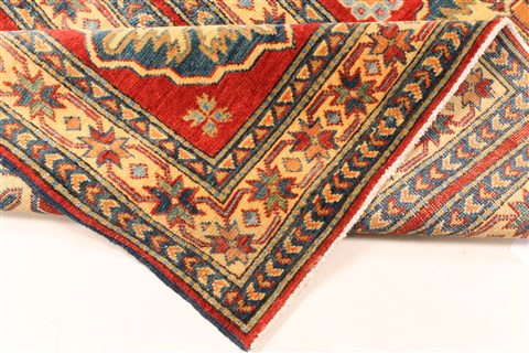 Kazak Red Runner Hand Knotted 410 X 153 Area Rug 250-28418 Image 9