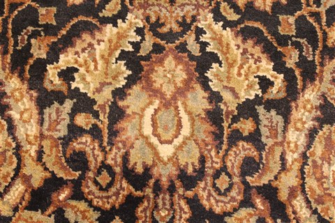 Jaipur Black Runner Hand Knotted 26 X 200 Area Rug 250-28420 Image 2