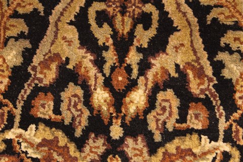 Jaipur Black Runner Hand Knotted 26 X 200 Area Rug 250-28420 Image 8