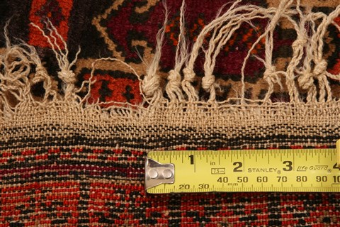 Baluch Orange Hand Knotted 30 X 50 Area Rug 253-28421 Image 4