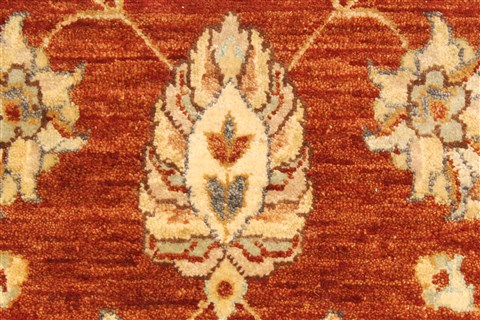 Ziegler Beige Runner Hand Knotted 25 X 201 Area Rug 250-28422 Image 1