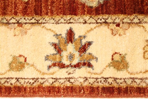 Ziegler Beige Runner Hand Knotted 25 X 201 Area Rug 250-28422 Image 2