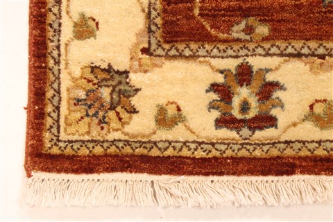 Ziegler Beige Runner Hand Knotted 25 X 201 Area Rug 250-28422 Image 9