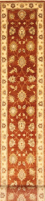 Ziegler Beige Runner Hand Knotted 25 X 201 Area Rug 250-28422 Image 0
