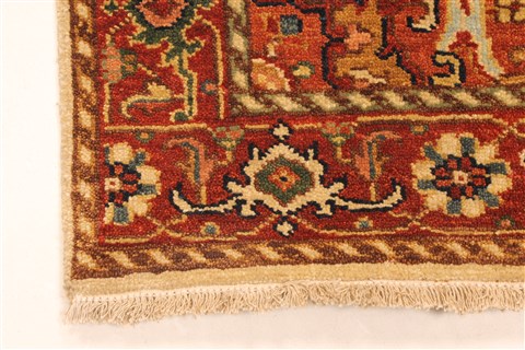 Serapi Beige Runner Hand Knotted 26 X 201 Area Rug 250-28424 Image 1