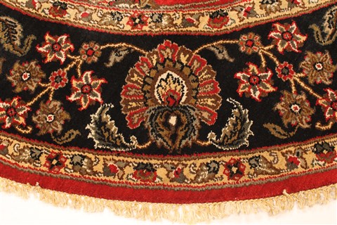 Jaipur Beige Round Hand Knotted 80 X 80 Area Rug 250-28429 Image 2