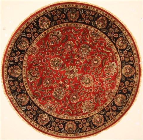 Jaipur Beige Round Hand Knotted 80 X 80 Area Rug 250-28429 Image 0