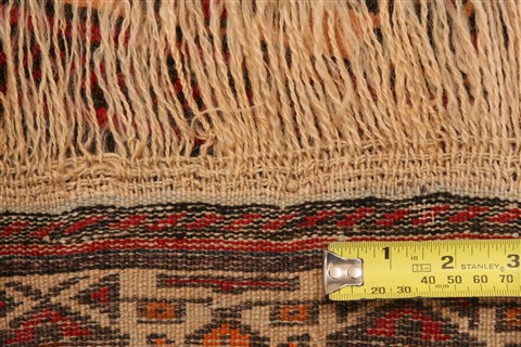 Baluch Red Hand Knotted 33 X 410 Area Rug 253-28430 Image 4