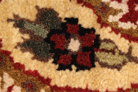 Jaipur White Round Hand Knotted 80 X 80 Area Rug 250-28431 Image 7