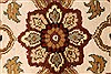 Jaipur White Round Hand Knotted 80 X 80 Area Rug 250-28431 Thumb 8