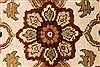 Jaipur White Round Hand Knotted 80 X 80  Area Rug 250-28431 Thumb 8