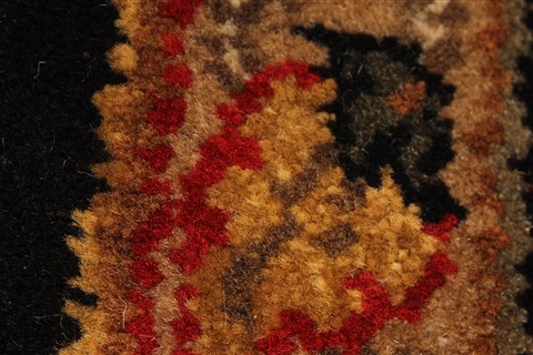 Jaipur Black Round Hand Knotted 710 X 710 Area Rug 250-28432 Image 7
