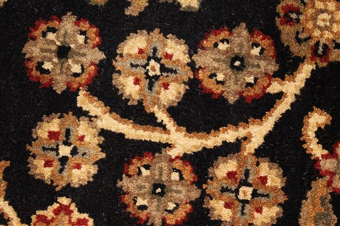 Jaipur Black Round Hand Knotted 710 X 710 Area Rug 250-28433 Image 10