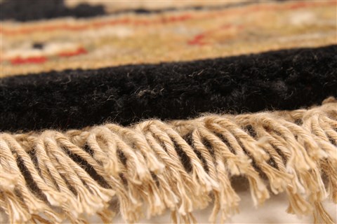 Jaipur Black Round Hand Knotted 710 X 710 Area Rug 250-28433 Image 11