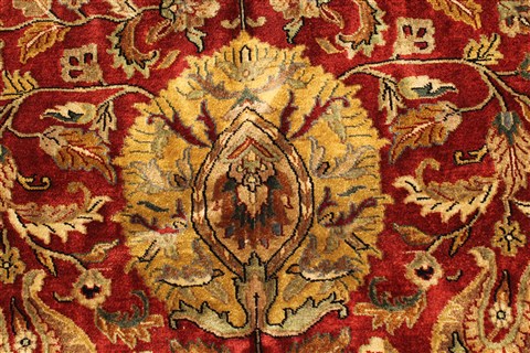 Tabriz Beige Hand Knotted 1111 X 1411 Area Rug 250-28436 Image 10