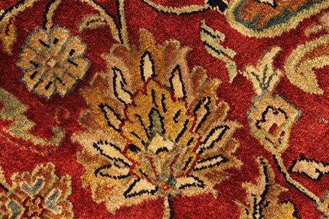 Tabriz Beige Hand Knotted 1111 X 1411 Area Rug 250-28436 Image 11