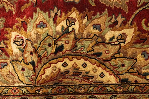 Tabriz Beige Hand Knotted 1111 X 1411 Area Rug 250-28436 Image 12