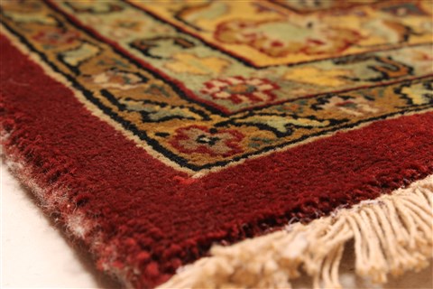 Tabriz Beige Hand Knotted 1111 X 1411 Area Rug 250-28436 Image 14