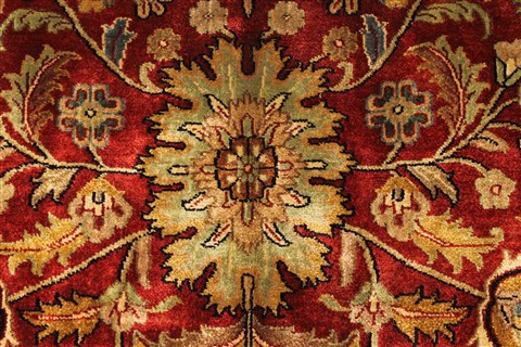 Tabriz Beige Hand Knotted 1111 X 1411 Area Rug 250-28436 Image 2