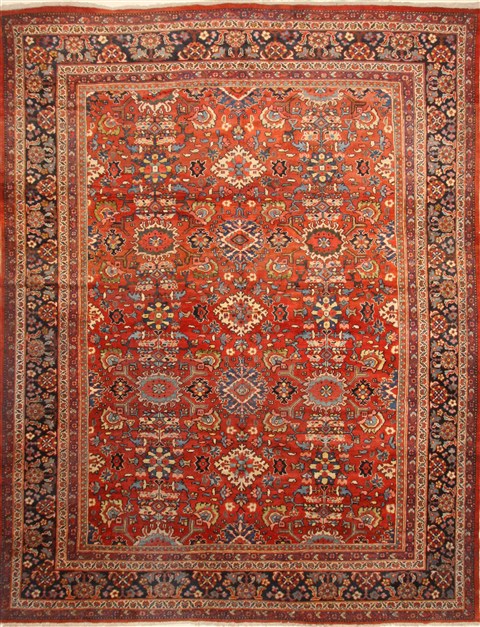 Heriz Beige Hand Knotted 1011 X 1310 Area Rug 250-28438 Image 0
