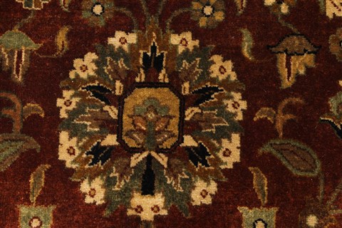 Kashan Beige Hand Knotted 1110 X 1411 Area Rug 250-28440 Image 10