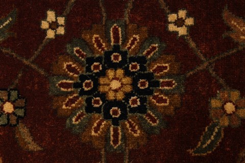 Kashan Beige Hand Knotted 1110 X 1411 Area Rug 250-28440 Image 11