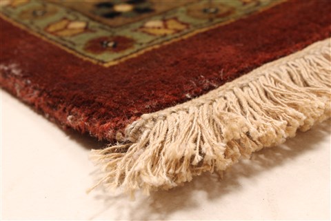 Kashan Beige Hand Knotted 1110 X 1411 Area Rug 250-28440 Image 12