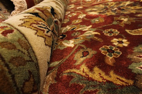 Kashan Beige Hand Knotted 1110 X 1411 Area Rug 250-28440 Image 7