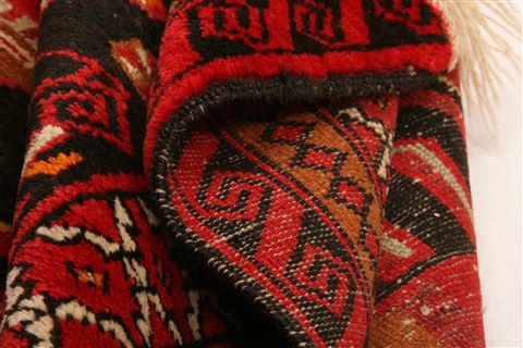 Baluch Red Hand Knotted 30 X 50 Area Rug 253-28442 Image 2