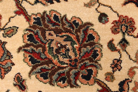 Agra Beige Hand Knotted 120 X 150 Area Rug 250-28443 Image 10