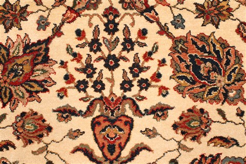 Agra Beige Hand Knotted 120 X 150 Area Rug 250-28443 Image 11
