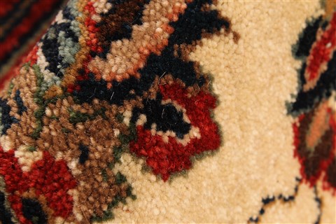 Agra Beige Hand Knotted 120 X 150 Area Rug 250-28443 Image 9