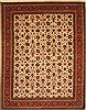 Agra Beige Hand Knotted 120 X 150  Area Rug 250-28443 Thumb 0