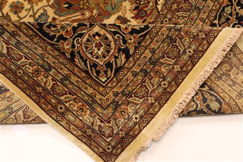 Kashmar Beige Hand Knotted 1110 X 1411 Area Rug 250-28446 Image 6