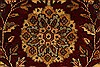Kashan Beige Hand Knotted 120 X 149  Area Rug 250-28448 Thumb 12