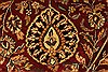 Kashan Beige Hand Knotted 120 X 149  Area Rug 250-28448 Thumb 4