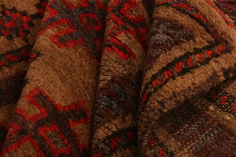 Baluch Brown Hand Knotted 31 X 54 Area Rug 253-28453 Image 2