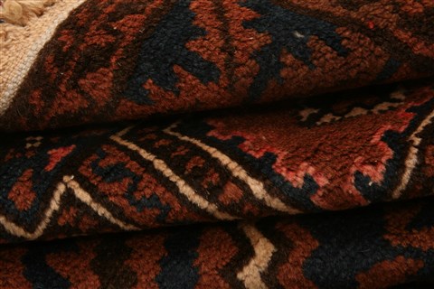 Baluch Brown Hand Knotted 30 X 50 Area Rug 253-28454 Image 3